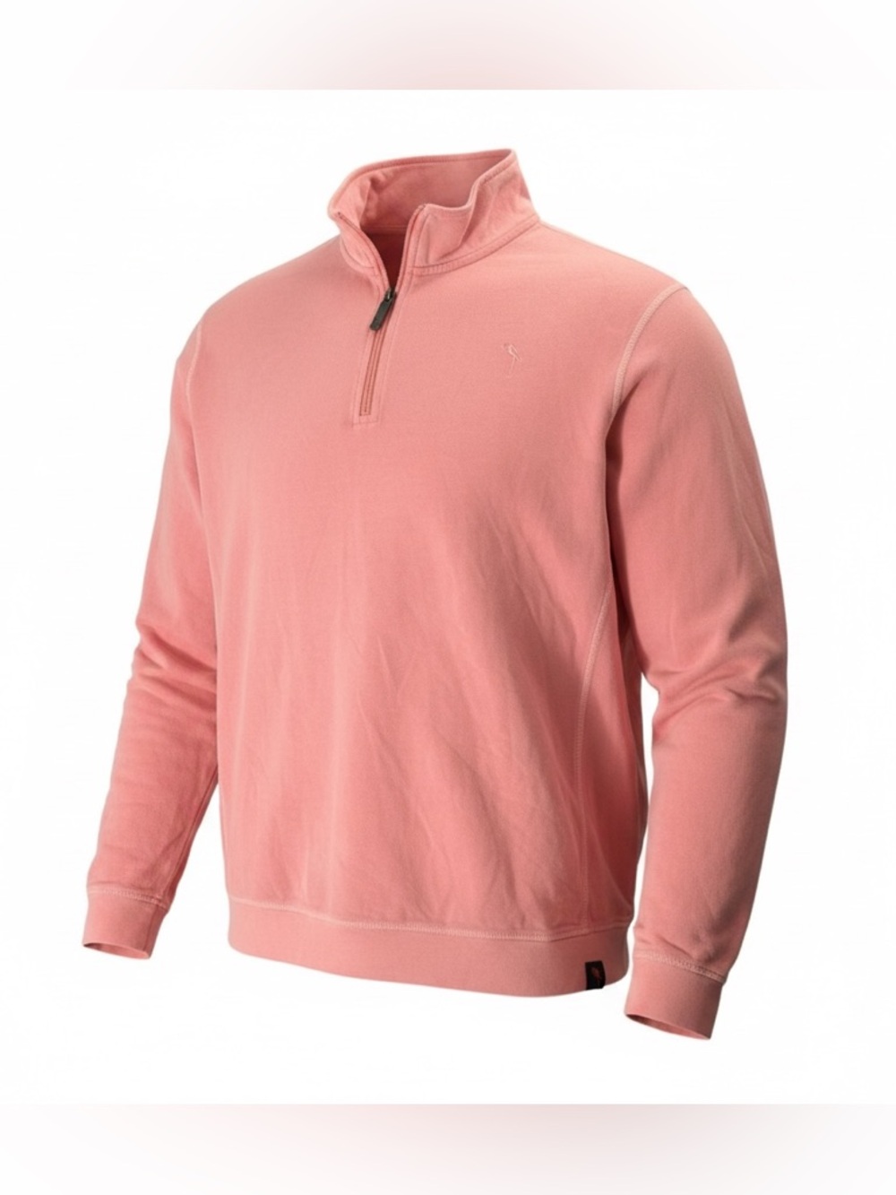 Margaritaville Island Reserve Men’s Quarter Zip Pullover Coral Pink XXL Casual
